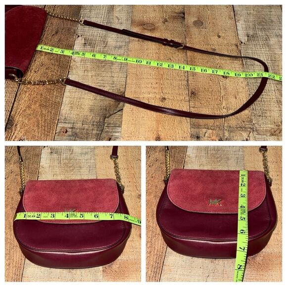 MICHAEL KORS
Leather and Suede Saddle Bag- Oxblood/Maroon - Picture 7 of 13